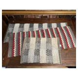 Woven table runners (2), placemat, tote bag