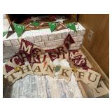 Football, patriotic, holiday garlands