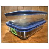Anchor Hocking glass storage dishes (2)