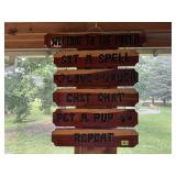 Cedar Welcome to the Porch sign