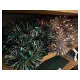 Variety of tinsel garlands