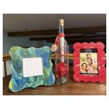 Handcrafted picture frames (2), message in a