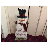 Merry Christmas snowman decoration
