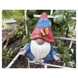Meditating garden gnome