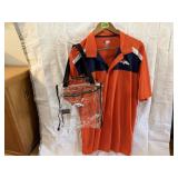 Broncos polo shirt, clear stadium bag