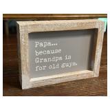Papa wall sign