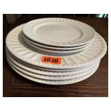 White Gibson plates