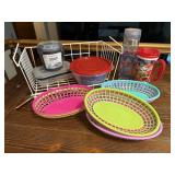 Wire basket, food baskets, storage containers,