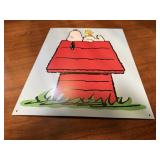 Snoopy Peanuts Gang metal sign