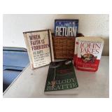 Wall basket of books