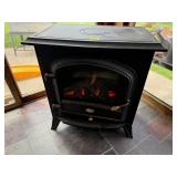 Electric fireplace air heater