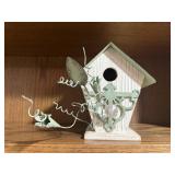 Floral birdhouse