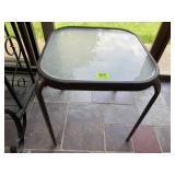 Glass patio table
