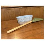 Flower planter, toy rake