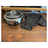 Pampered Chef rock crock, carrier