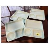 Mint divided dining trays (4)