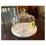 Marble cheese cloche
