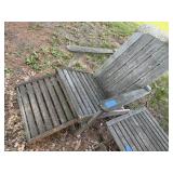Distressed Adirondack chair