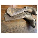 Leather fashion boots