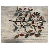 Decorative metal branch wall hanging