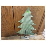 Corrugated metal Christmas tree