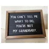 Grandbaby sign