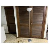 Silver floor lamp