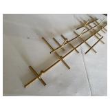 Gold wall peg rack