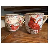 Cracker Barrel cardinal mugs (4)