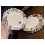 Cracker Barrel cardinal dinner plates (4)