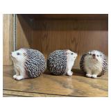 Hedgehog statues (3)
