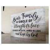 Our Family wall decor