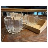 Glass espresso cups (5)