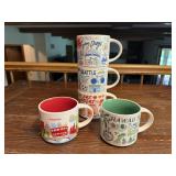 Starbucks "You are Here" collection mugs (5)