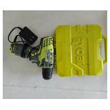 Ryobi cordless 3/8' drill, drill bit set