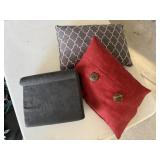 Pillows, padded lap desk