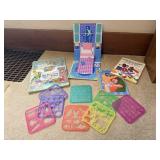 Tupperware stencil set, coloring books, story