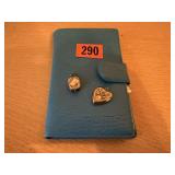 Pocket address book, lockets (2)