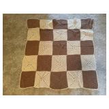 Checkerboard afghan