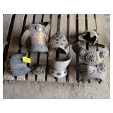 Body armor pieces, helmet