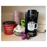 Bella coffee maker, travel mugs, coffee, filters