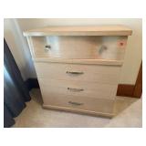 Mid century modern blonde dresser