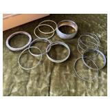 Assorted bangle bracelets