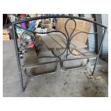 Metal headboard