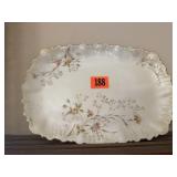 Antique French Limoge transferware platter