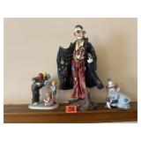 Lladro, assorted clown collectibles