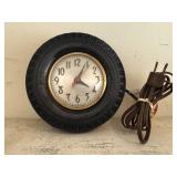 Vintage electric tire clock