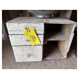 Primitive wooden drawers