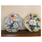 Lefton china floral plates (2)