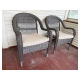 Patio chairs (2), cushions included